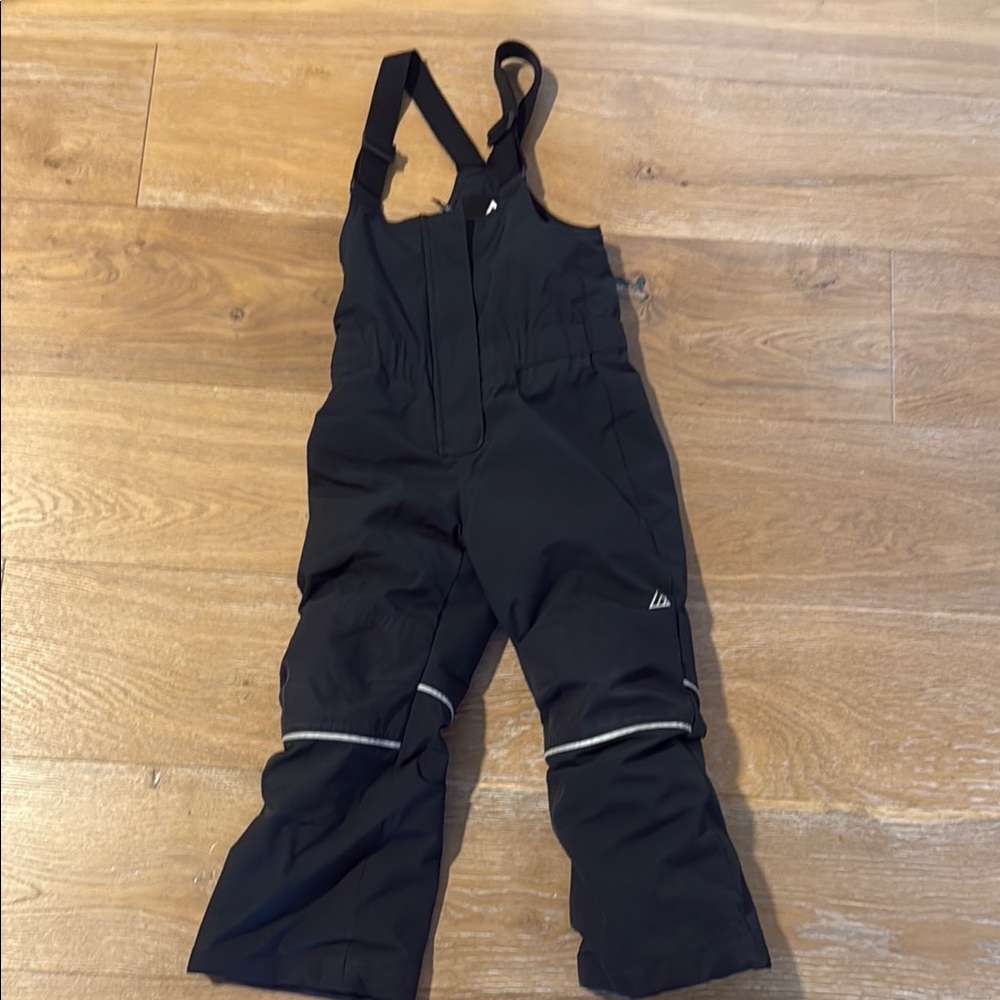 Kids Black Snow Bib